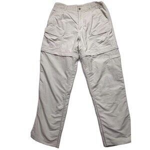 ROYAL ROBBINS Convertible Cargo Pants Women 10 30x30 Beige Hiking Safari Shorts